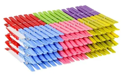 Show details for GTC Colored Plastic Clothes Pegs Picture of GTC Colored Plastic Clothes Pegs