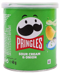 Show details for Pringles Sour Cream & Onion Potato Chips 40g Picture of Pringles Sour Cream & Onion Potato Chips 40g