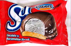 Show details for Iceberg biscuits and marshmallows covered in chocolate flavor Picture of Iceberg biscuits and marshmallows covered in chocolate flavor