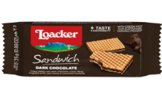 Show details for Loacker Dark Chocolate Cream Filling Sandwich 25g Picture of Loacker Dark Chocolate Cream Filling Sandwich 25g