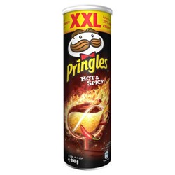 Picture of Pringles chips hot large size 20% extra 200 grams