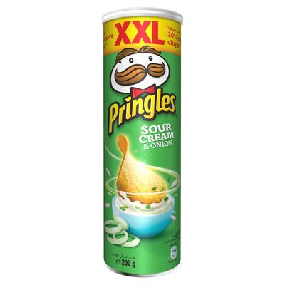 Picture of Pringles chips sour cream and onion 200 gm