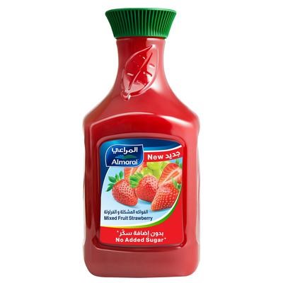 Picture of Almarai juice, mixed fruits and strawberries, without adding sugar, 1.5 ml