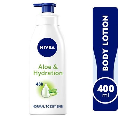Picture of Nivea Lotion Serum Deep Moisture Aloe Vera For Normal To Dry Skin 400ml