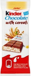 Picture of Kinder chocolate with cereals 23.5 grams