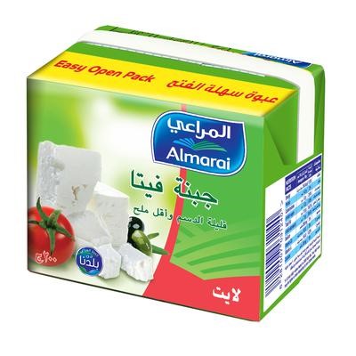 Picture of Almarai white cheese feta light low-fat and less salt 200 grams