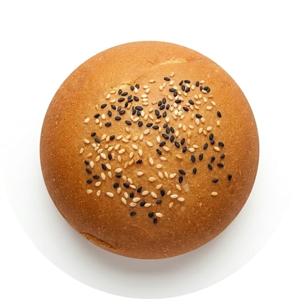 صورة خبز البرجر سمسم و حبة البركة