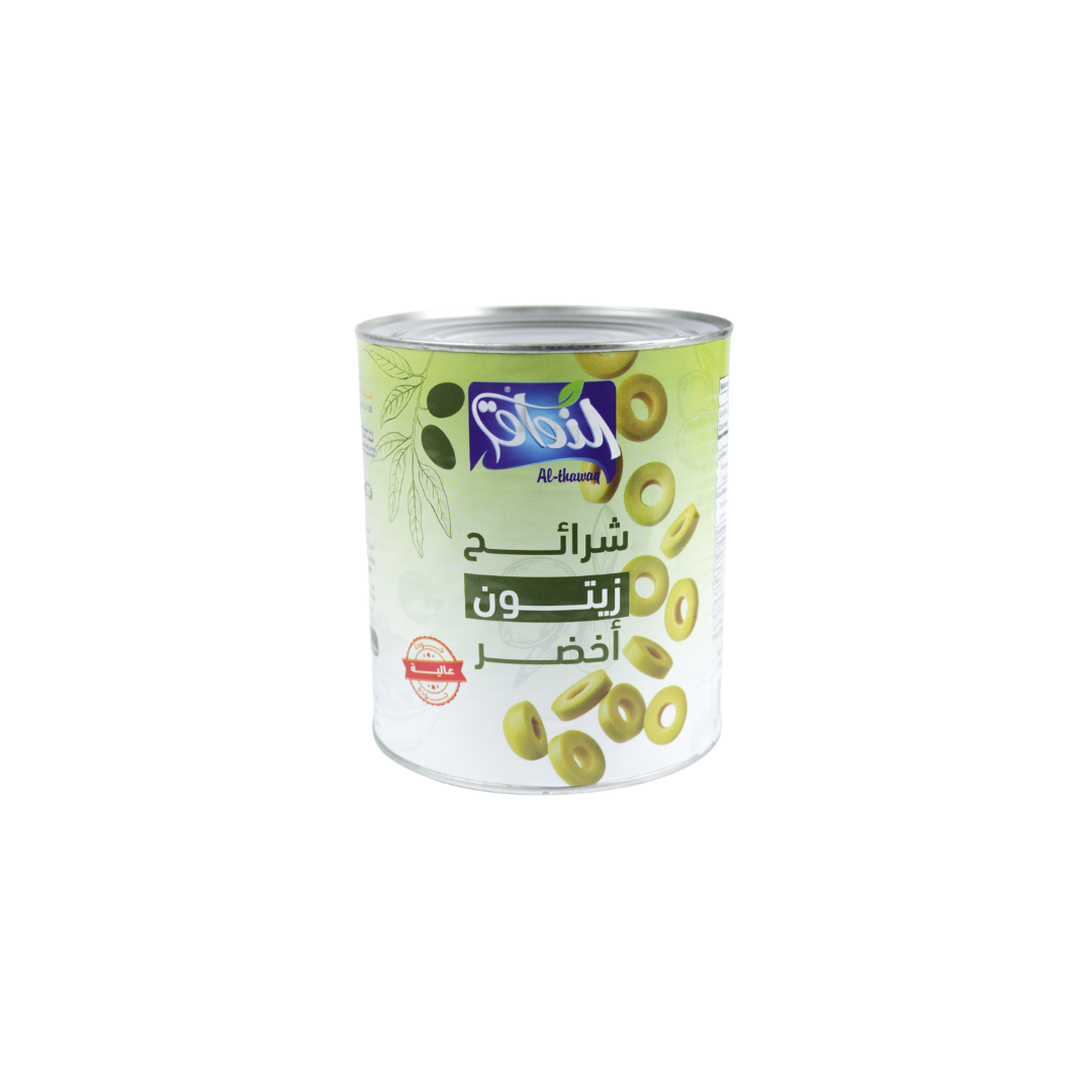 Picture of Green Olive Slices Althawaq 3050 gm